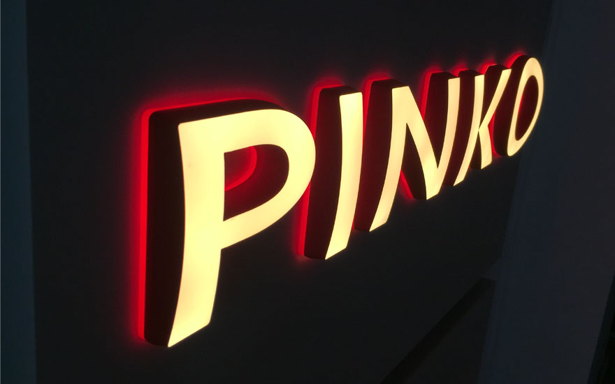 Pinko(品高)弧面亞克力雙面LED迷你發光字
