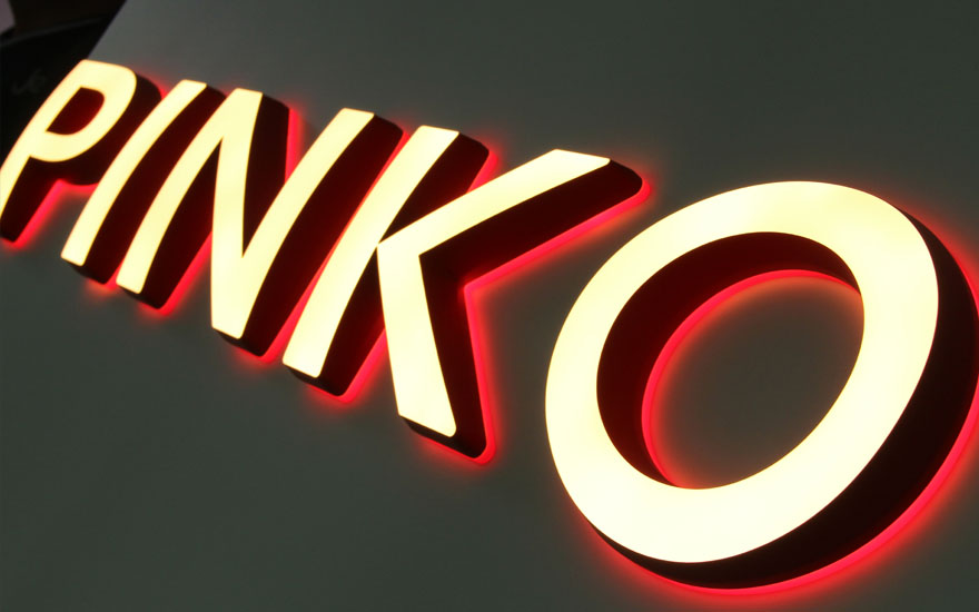 Pinko(品高)弧面亞克力雙面LED迷你發光字