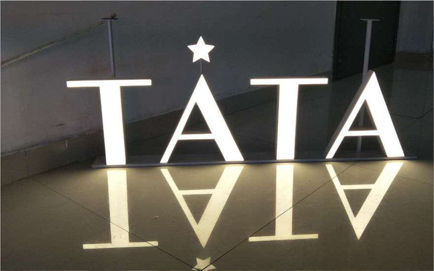 TATA連鎖品牌舞臺LED樹脂發光字