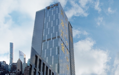 福州升龍集團樓體網格發光字工程